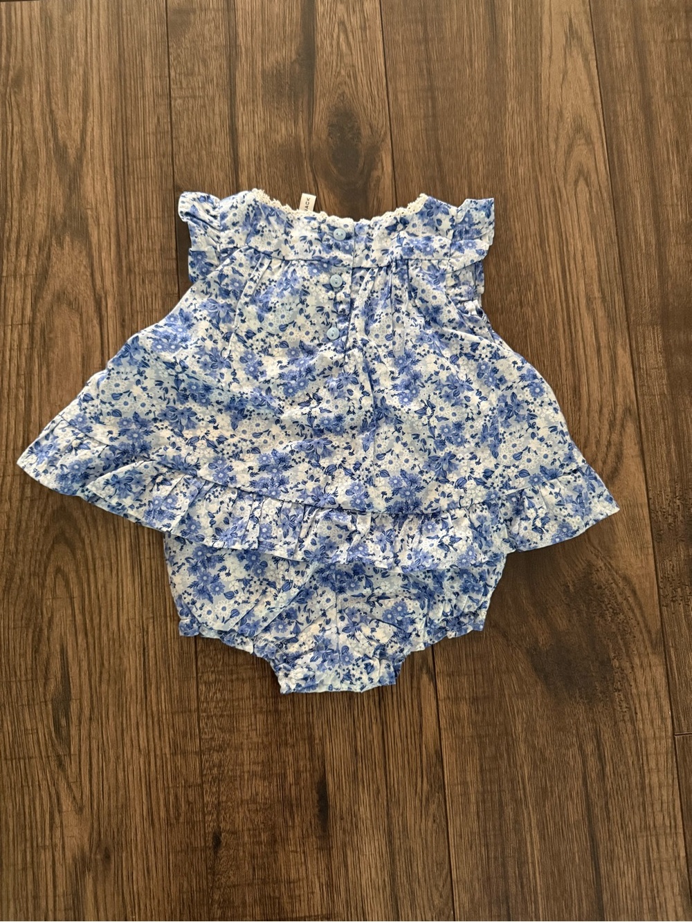 Baby Floral Ruffle Romper - Picture 4 of 4